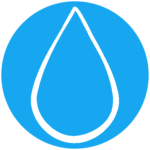 raindrop2 in circle icon