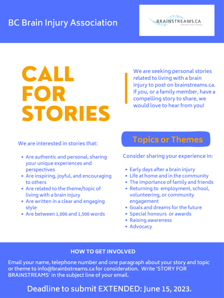 Call for Stories Extended Deadline