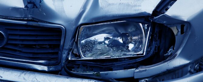 damaged headlight