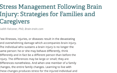 Stress Management Following Brain Injury: Strategies for Families and Caregivers